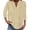 Beige, variant on 3/4 Length Sleeve Womens Tops Cotton Linen Lightweight V Neck Loose Blouse Dressy Casual Office Work T Shirts