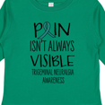 thumbnail image 4 of Inktastic Trigeminal Neuralgia Awareness Pain Isn't Always Visible Boys or Girls Long Sleeve Toddler T-Shirt, 4 of 5