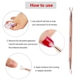 thumbnail image 4 of Durable Manicure Pedicure Tools Triangle Cuticle Pusher Set, 4 of 6