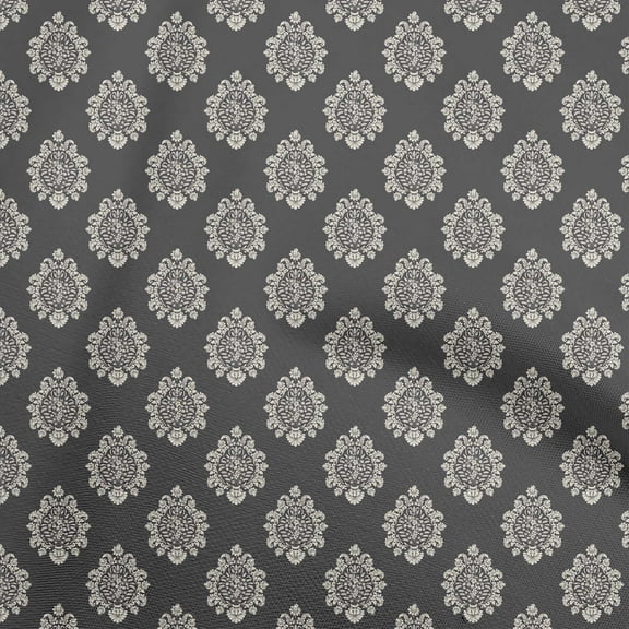 oneOone Polyester Spandex Gray Fabric Block Sewing Craft Projects Fabric Prints By Yard 56 Inch Wide