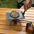 thumbnail image 2 of 1 Ensemble Plaque de Grill Résistante à la Chaleur Antiadhésive Chauffée Uniformément Anti-Rouille Cuisson Maifan Pierre Mini Poêle Randonnée Pêche Plaque de Grillade Fournitures de Camping, 2 of 7