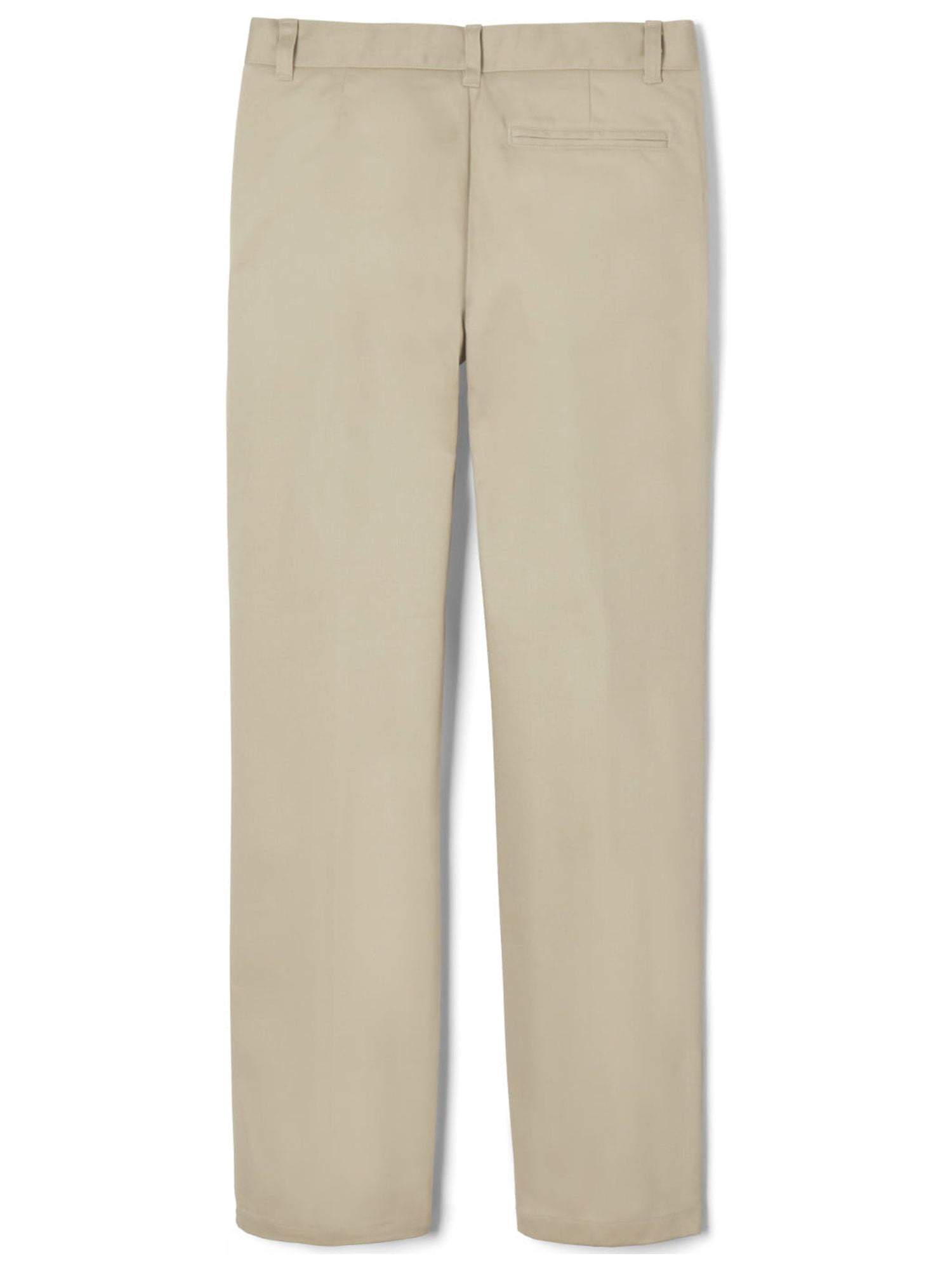 French Toast Boys School Uniform Adjustable Waist Work Wear Finish Relaxed Fit Pants, Sizes 4-20, Slim, & Husky