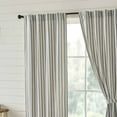 thumbnail image 3 of Piper Classics Market Place Gray Ticking Stripe 63" Curtain Panels, Set 2, 3 of 3