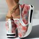 thumbnail image 5 of Amzcrzy Zapatos de mujer,Zapatos de mujer,Zapatillas de mujer, Zapatos de malla para mujer, con punta de bizcocho, suela gruesa, cuñas, zapatos casuales Sandalias Mujer Zapatillas De Casa, 5 of 7