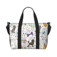 thumbnail image 2 of Sigee Colorful Poodle Dog for Hand Travel Bag,Sports Tote Gym Bag for Men and Women, 2 of 7