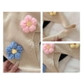 thumbnail image 4 of Bolso Ganchillo Hombro Flores Punto Mano Informal para Mujer () Azul, 4 of 5