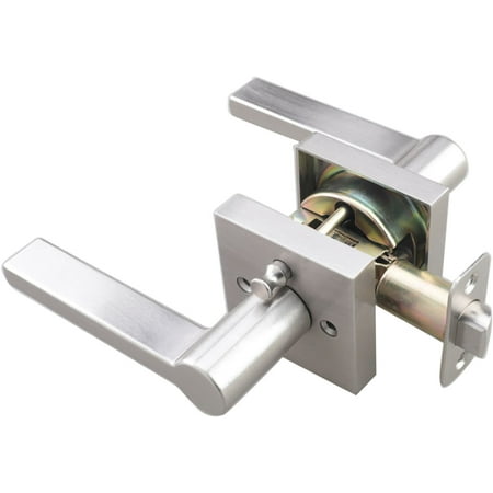 Miseno Mlk3022 Lorton Flat Bar Privacy Door Lever Set - Brass