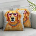 thumbnail image 2 of Nawypu Golden Retriever Gifts, Golden Retriever Lover Gifts, Just a Girl Who Loves Golden Retriever, Pillows Cover Case for Sofa Bedroom Couch Office Decor, 2pc 18x18in, 2 of 6