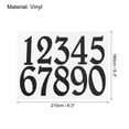 thumbnail image 2 of Uxcell Reflective Mailbox Numbers Sticker 0 - 9 Vinyl Self-Adhesive Door Sticker for Mailbox, Window, Door Black 5 Set, 2 of 4