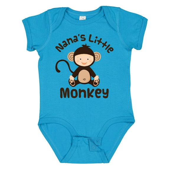Inktastic Nana's Little Monkey Boys or Girls Baby Bodysuit