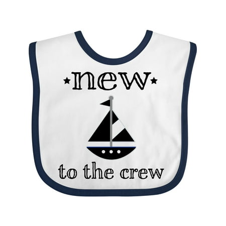 

Inktastic New to the Crew Newborn Gift Baby Boy or Baby Girl Bib