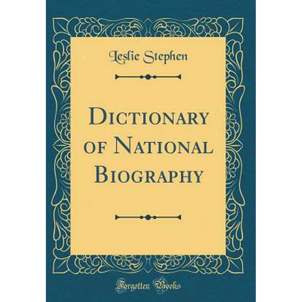 example of biography dictionary