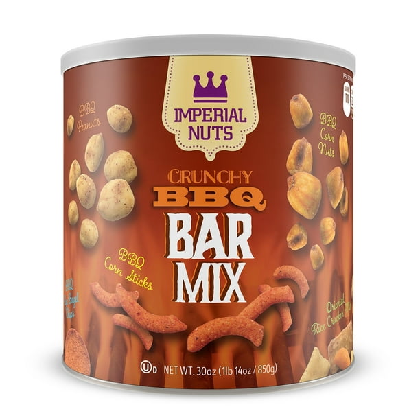Imperial Mixed Nuts Bar Mix Tasty Nut Snack Featuring BBQ Corn Nuts