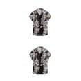 thumbnail image 3 of Minnieouse Camiseta de manga corta con estampado de dragón chino, ropa de calle con cuello vuelto, Top de solapa de verano, ropa informal S 2piezas, 3 of 6