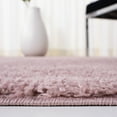 thumbnail image 4 of SAFAVIEH August Bronte Solid Plush Shag Area Rug, Pink, 2' x 8', 4 of 10