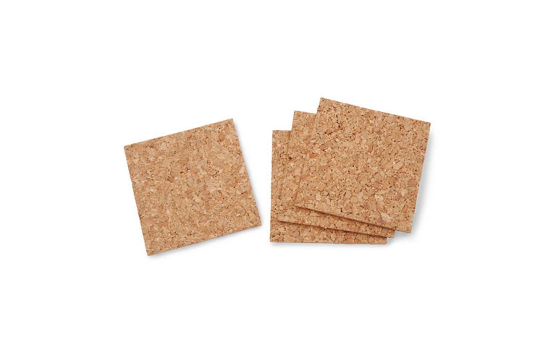 Darice Cork Tile 4" Square 5mm 4pc