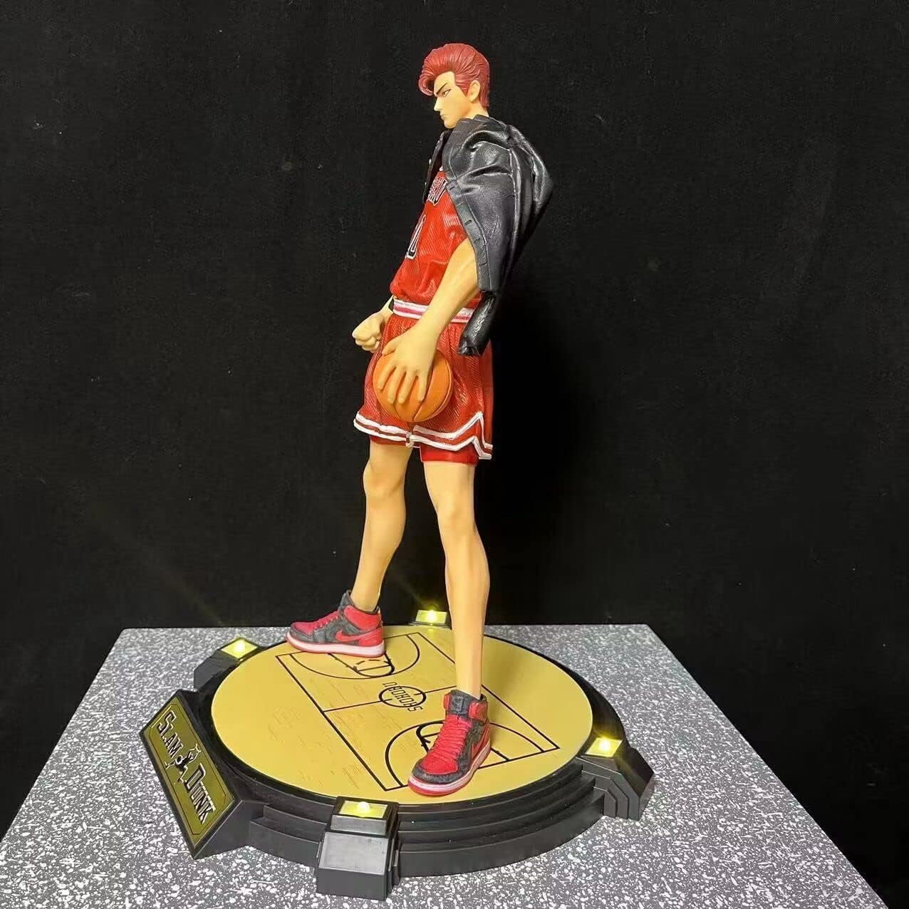 Sakuragi Figure Standing Replacement Head Sakuragi Hanamichi Anime Figures 33cm/12.9inch PVC Characters Souvenirs for Anime Fans Gifts