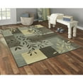 thumbnail image 2 of Mainstays Traditional Leaf Block Gray Print Indoor Area Rug, 4'x5'4", 2 of 8