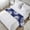 Navy Blue, variant on Coral Navy Blue Bed Runner, Satin Bed Throw Runner for Queen Size Beds, Coastal Ocean Marine Nautical Beach Decorative Bedding Scarf for Bedroom Hotel Wedding Room Guestrooms 94"x20"
