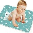 thumbnail image 3 of NUZYZ Star Duck Print Infant Baby Crib Changing Mat Cotton Waterproof Diaper, 3 of 8