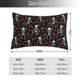 thumbnail image 2 of Fotbe Skeleton with Roses Funda de Almohada Decorativa Estilo Occidental, Lujo en Algodón, Fundas para Almohadas King, Cojín Estampado para Decoración del Hogar-16"x24", 2 of 6