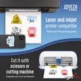 thumbnail image 3 of Papel adhesivo de vinilo imprimible JOYEZA Premium Inkjet, 80 hojas, 3 of 7