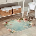 thumbnail image 2 of FJPT Non Slip Flannel Floor Mat Kitchen Mat Floral Design For Bathroom Kitchen Bedroom Decor 31.5x19.7 inch, 2 of 5
