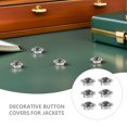 thumbnail image 4 of unbranded 6Ud Cubiertas De Botones Para Camisas Y Chaquetas Con Retro Y Acabado Plateado, 4 of 6
