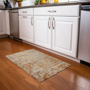 Addison Rugs Chantille Indoor/Outdoor Transitional Abstract Copper Washable Rectangle Rug, 1'8" x 2'6"