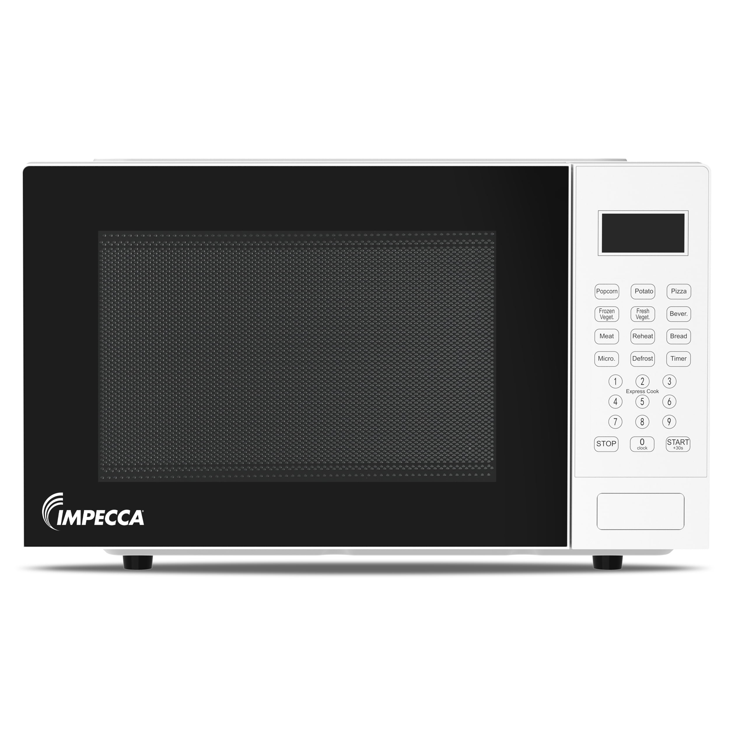 Impecca 0.9 cu ft Countertop Microwave Oven in Classic Black