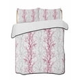 thumbnail image 2 of Red Grey Branch Twin XL Size Down Alternative Comforter, Lightweight Comforter Quilt Bedding Set with Pillow Shams Spring Summer Pastoral Botanical All Seasons Bed Comforter Duvet Insert 68"x98", 2 of 7
