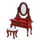 thumbnail image 2 of Mini muebles Ticfox para casa de muñecas Tocador de estilo europeo Color Redwood 1:12, 2 of 11