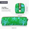 thumbnail image 3 of Disketp Octopus1 Estuche de Lápices de Cuero con Cierre, Estuche Compacto para Papelería, Bolígrafos y Accesorios Pequeños, 3 of 7