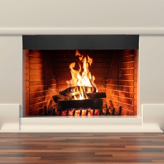 Smoke Guard for 28.5 to 48-Inch by 4-Inch Fireplaces, Black Powder-Coated Finish