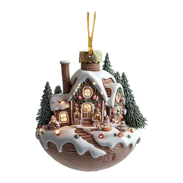 Adornos Para El Árbol De Navidad En Forma De Taza De Café | Adornos Navideños De Acrílico 2D Con Motivo De Chocolate Caliente Y Nieve | Colgante Decorativo Para El Árbol De Navidad Con Motivo De Cho