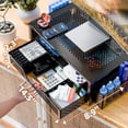 thumbnail image 3 of Soporte para monitor Simple Trending de 2 niveles, metal negro, 3 of 7