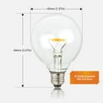 thumbnail image 3 of Newhouse Lighting 25 Pack LED Clear G40 Globe Light Bulbs for Outdoor String Lights Fits E12 and C7 Base 1.5 Inch Light Bulbs G40 Replacement Bulbs for Patio Lights, 3 of 8
