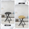 thumbnail image 5 of Folding Stool With Seat Cushion  Chair Handle Bar Non-slip Feet 600 Lbs Capacity Indoor And Outdoor Foldable For Adults(13"*11.5"*18"), 5 of 5