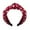 Red, variant on MSJUHEG Western Headbands,Face Wash Headband,Makeup Headband,Thick Headbands,Padded Headband,Velvet Bow Knot Hairband Hair Head Hoop Sweet Hair Headband Black One Size