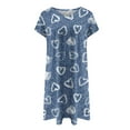 thumbnail image 5 of FcBaudy Robe à Manches Courtes Col en V, Robes d'Été pour Femmes, Robes Décontractées d'Été Imprimées à Manches Courtes Robe de Plage Robe d'Été pour Femmes, 5 of 5