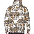 thumbnail image 5 of Hoodies for Men - Gold Orchid floral leopard Long Sleeve Comfrt Men'S Fashion Hoodies & Sweatshirts, Sweatshirts for Men Hoodies Pullover Clothing Clothes with Pouch, 5 of 7