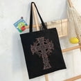 thumbnail image 6 of GOSMITH Vintage Celtic Woman Shopping Bag Large Capacity Shoulder Bag 14.1x15.7in, 6 of 6