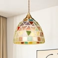 thumbnail image 5 of LUOLAX 7-inch Modern Colored Grid Pendant Light, Creative Single-Head Lighting Fixture, Bedroom, Balcony, and Entryway Decorative Light, 5 of 10