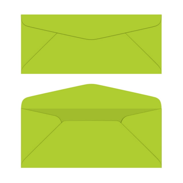 Sobres de correo Terra Green #10, 4,125 x 9,5 pulgadas, 90 g/m², paquete de 50