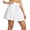 White, variant on Women's Swim Skirt with Boxer Liner High Waisted Tummy Control Modest Tankini Swimsuits Zipper Pocket Skorts Bathing Suit Flowy Swimming Bottoms Black S