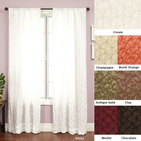 Softline Zanzibar Rod Pocket 96 Inch Diamond Pattern Curtain Panel