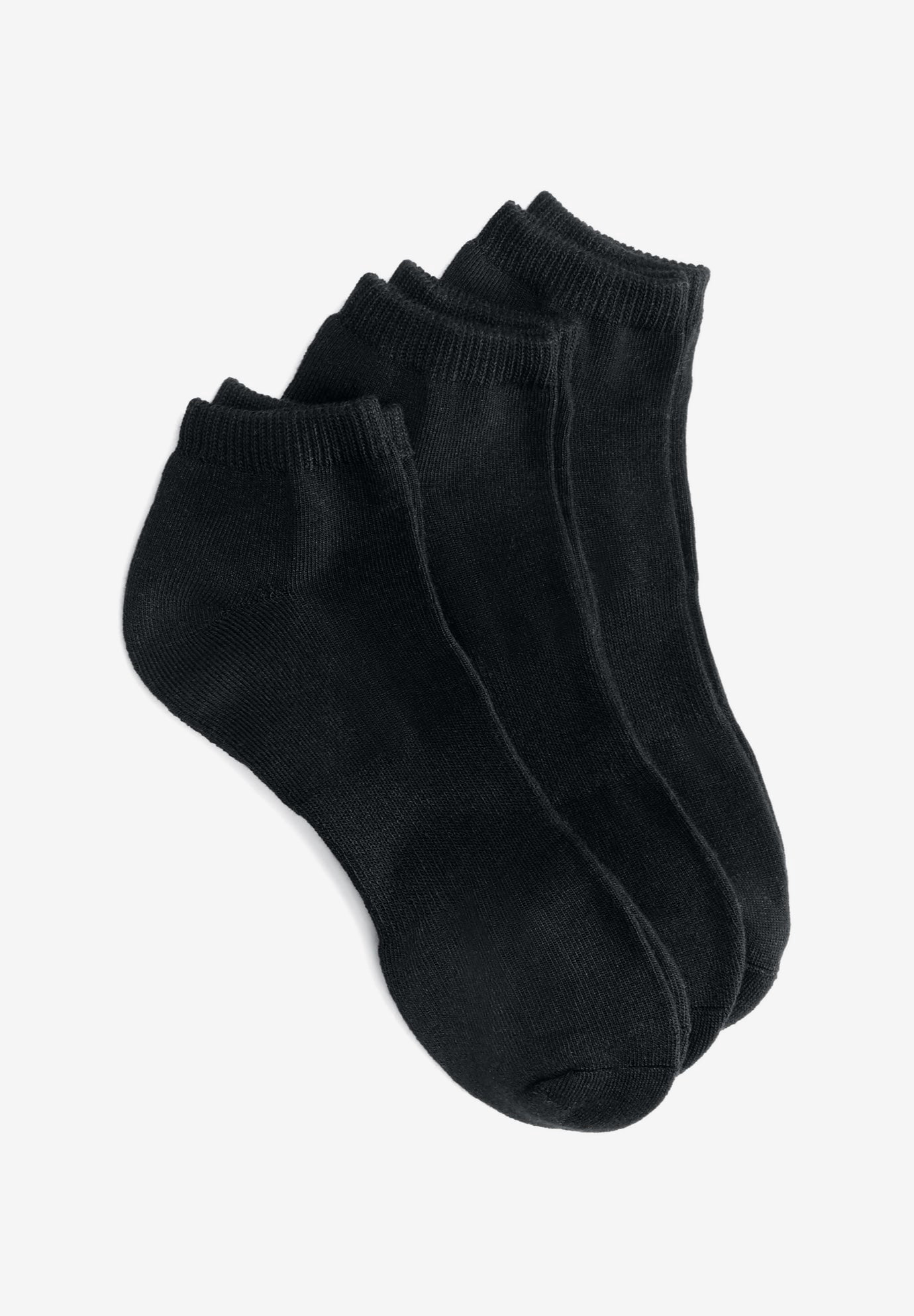 Comfort Choice Women's Plus Size Ankle Socks 3-Pack