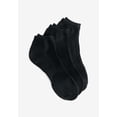 thumbnail image 2 of Comfort Choice Women's Plus Size Ankle Socks 3-Pack, 2 of 2