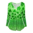 st patricks day tops plus size women