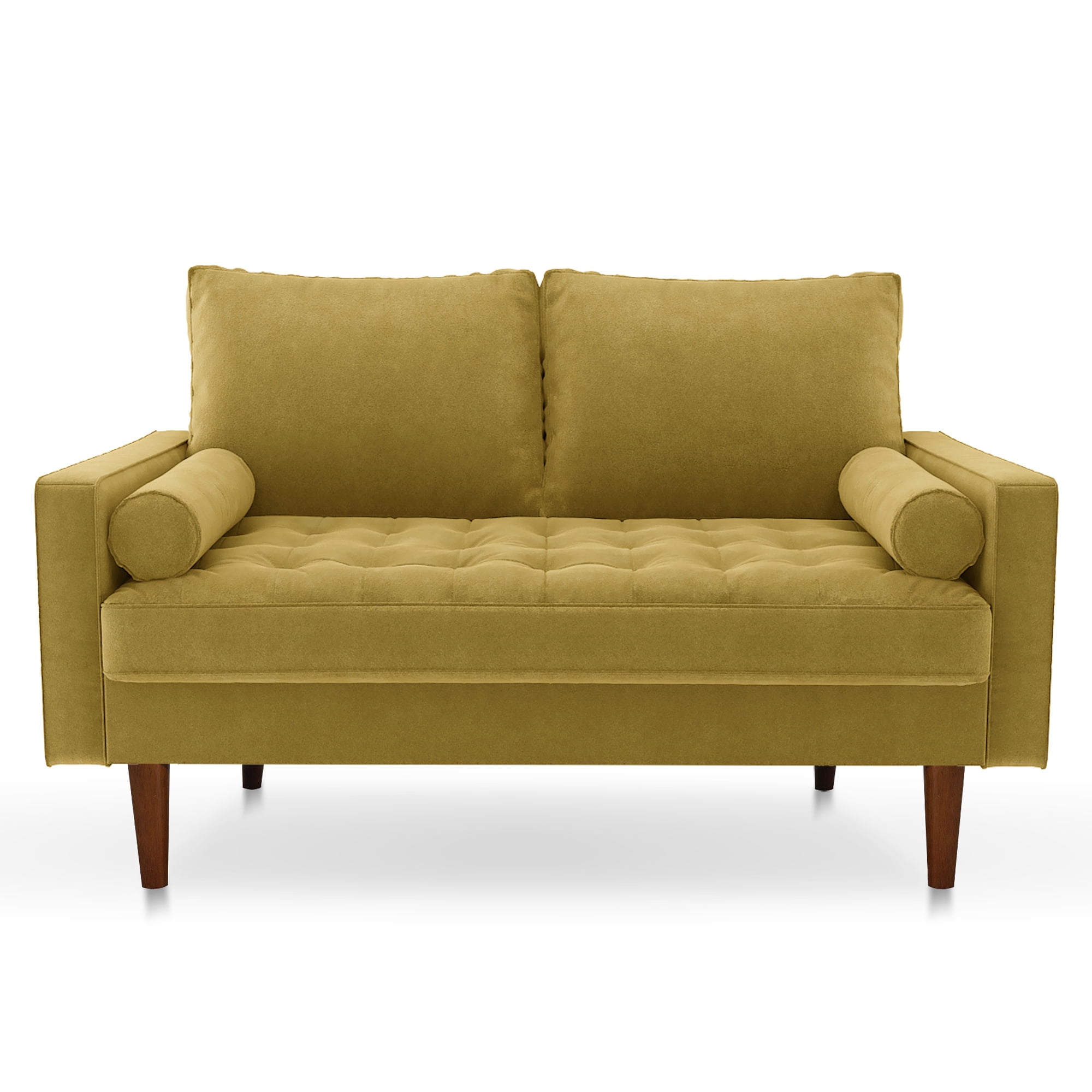 Koby Home Sectional Loveseat Couch Sofa Mid-Century 58" Sofas Couches for Living Room Goldenrod Yellow